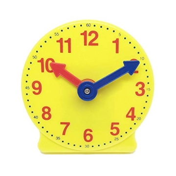 Hand2mind Durable Mini Clock for Kids Learning Time