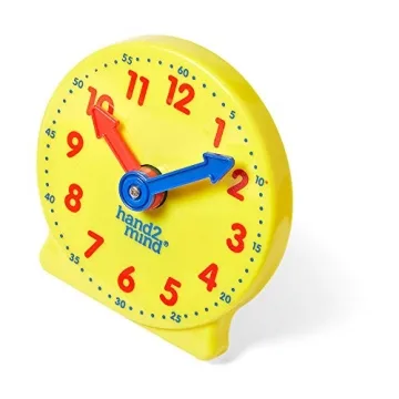 Hand2mind Durable Mini Clock for Kids Learning Time