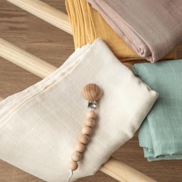 Moonkie Muslin Swaddle Blanket 4 Pack for Newborns