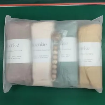 Moonkie Muslin Swaddle Blanket 4 Pack for Newborns