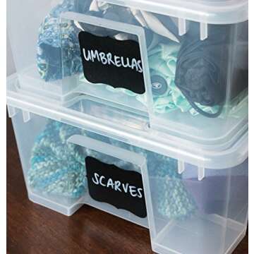 Cestari Premium Large Chalkboard Labels - Erasable Decorative Stickers - Set of 54 Reusable Jar Labe...