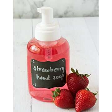 Cestari Premium Large Chalkboard Labels - Erasable Decorative Stickers - Set of 54 Reusable Jar Labels - Stylish Organization, Wedding Decor, Crafts - Canister Sticker Labels