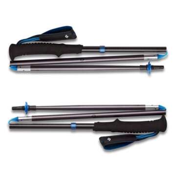 Black Diamond Equipment Distance Z Trekking/Running Poles - Pewter - 120 cm