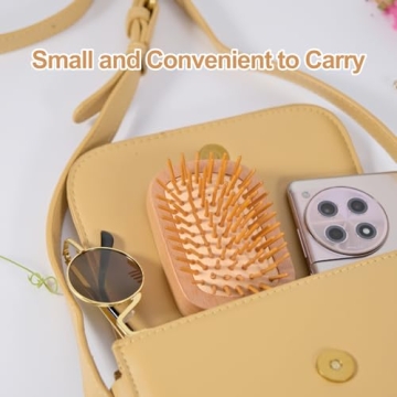 Maji Mama Natural Wooden Hair Brush with Bamboo Pins