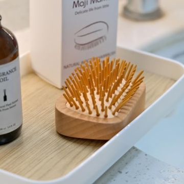 Maji Mama Natural Wooden Hair Brush with Bamboo Pins