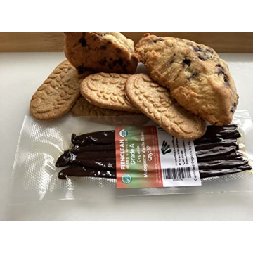 12 Organic Madagascar Vanilla Beans for Baking and Extract