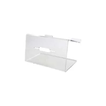 RUSSELL+HAZEL Acrylic Laptop Stand, Desktop Organization, Clear, 14” W x 12.125” L x 8.75” H, Fits Laptops up to 16”, 51183