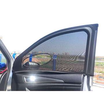 4 Pack Car Side Window Sun Shade - UV Protection & Easy Installation
