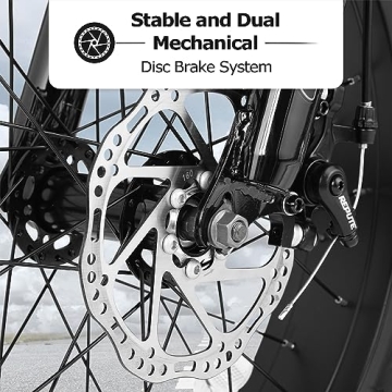 Elecony Ecarpat Fat Tire Mountain Bike for Teens