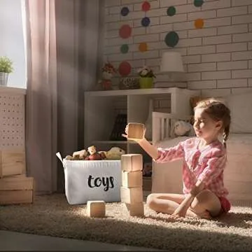 Fawn Hill Co Toy Storage Basket for Kids and Pets - Modern & Functional