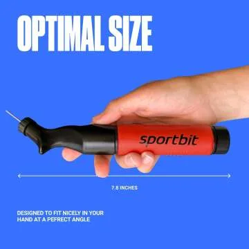 SPORTBIT Ball Pump with 5 Needles for All Sports