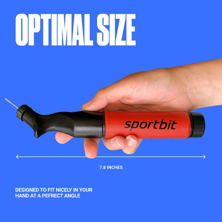 SPORTBIT Ball Pump with 5 Needles for All Sports