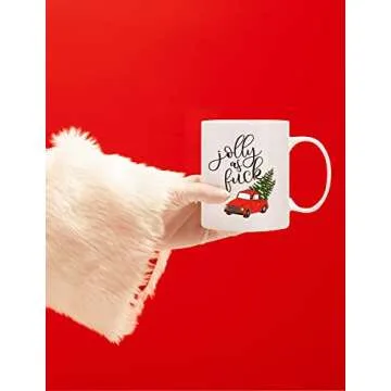 BLUE RIBBON Christmas Coffee Mug, in Decorative Christmas Gift Box (11 oz)