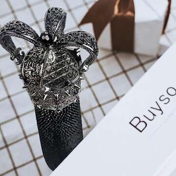 Buyso Black Bling Water Bottle Rhinestong Black Rhinestone Diamond Water Bottle Reusable Insulated S...