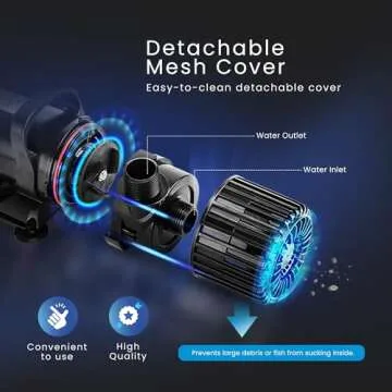 VIVOHOME Electric 100W 1600GPH Submersible Water Pump for Koi Pond Pool Waterfall Fountains Fish Tan...