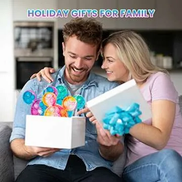 CONNOO Party Favor Mouse Clubhouse Sensory Toy for Toddler Fidget Block Popper Stress Relief Gift for Autistic Kids Adult (tie-dye)