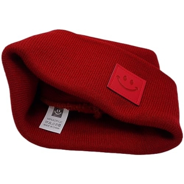 55cube Burgundy Knit Cuffed Beanie - Cozy & Stylish for All