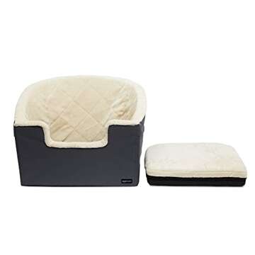 Amazon Basics Pet Car Booster Bucket Seat - 18" x 22" x 16" - Grey