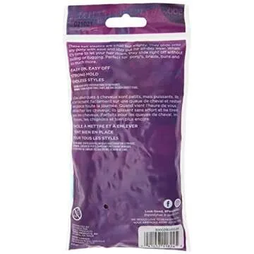 Goody Kids Ouchless Polyband Hair Ties - 500 Ct, Assorted Colors (Glitter), Latex Hair Bands, Easy Glide, Ultra-Strong Hold Hair Accessories for Girls & Boys, Secure Hold Ridge Design, All Hair Types