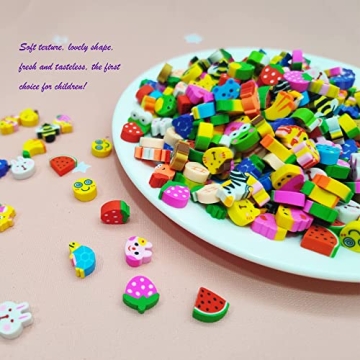 300 Cute Mini Erasers for Kids in Fun Designs