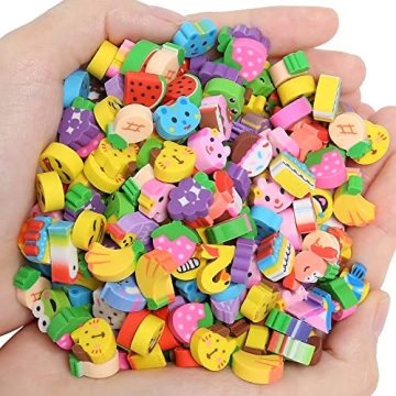 300 Cute Mini Erasers for Kids in Fun Designs