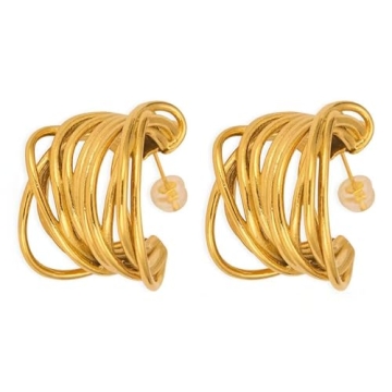 Chunky Gold Vintage Statement Hoop Earrings for Every Occasion