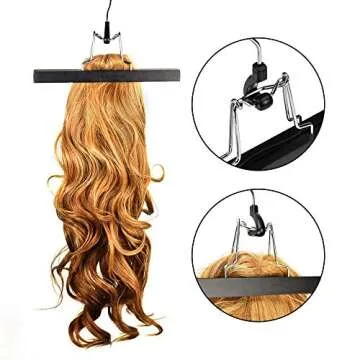 Wig Storage Bags and Wooden Hangers for Hair Extensions