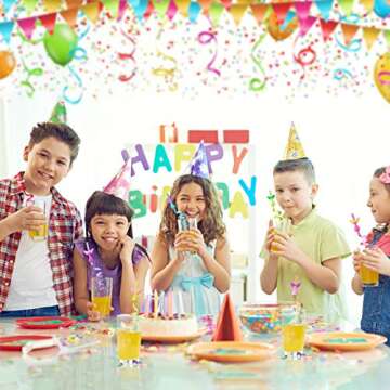 Mermaid Tail Straws Party Favors for Mermaid Birthday Party Supplies,Under The Sea Party Supplies with 2 Cleaning Brush (21+2)