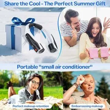 Portable Hands-Free Neck Fan - 6000mAh Rechargeable Comfort