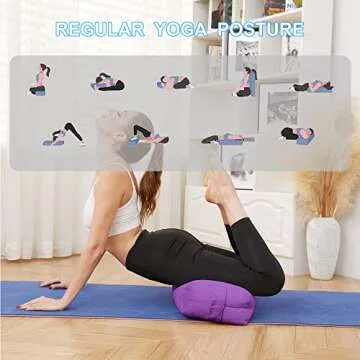 Yoga Bolster Pillow - Velvet Meditation Support