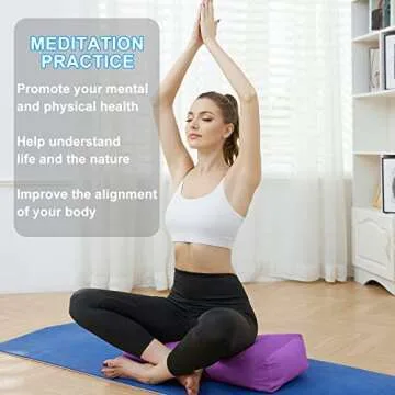 Yoga Bolster Pillow - Velvet Meditation Support