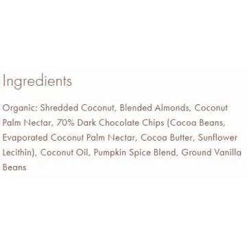 Rickaroons Coconut Energy Bars (Pumpkin Spice) - Vegan, Gluten Free, Organic, 1.6 Ounce (12 Count)