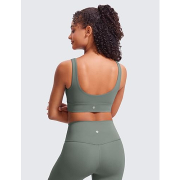 CRZ YOGA Butterluxe Women's U Back Sports Bra Comfort Support