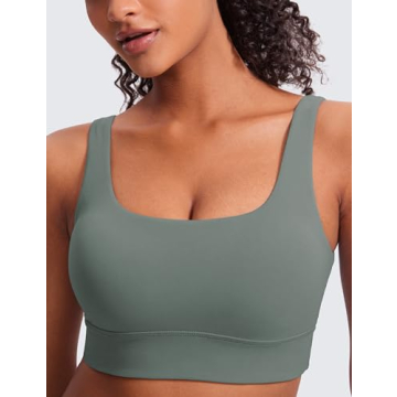 CRZ YOGA Butterluxe Women's U Back Sports Bra Comfort Support