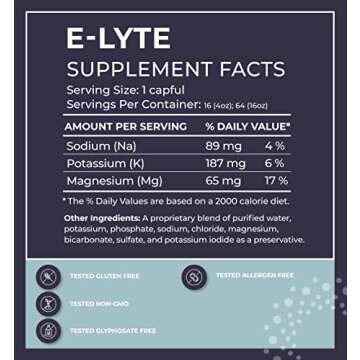 BodyBio Electrolytes Liquid for Hydration - 16 oz Concentrate | No Sugar | No Calories | Keto Electr...