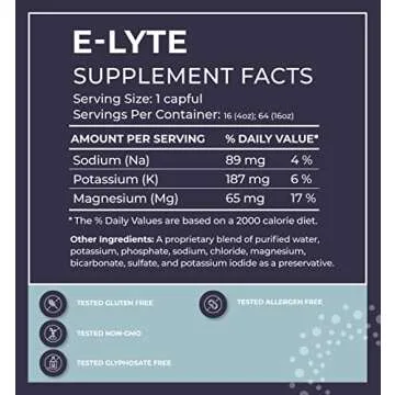 BodyBio Electrolytes Liquid for Hydration - 16 oz Concentrate | No Sugar | No Calories | Keto Electr...