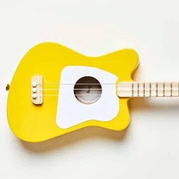 Loog Mini Acoustic kids Guitar for Beginners 3-strings Ages 3+ Learning app and lessons included