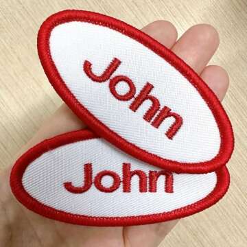 Kamao Custom Oval Name Patch - Personalized Patches Set