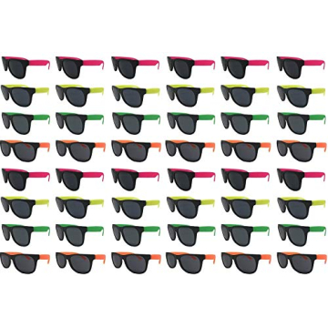 TheGag Neon Sunglasses Party Pack 48 Fun Colors for All