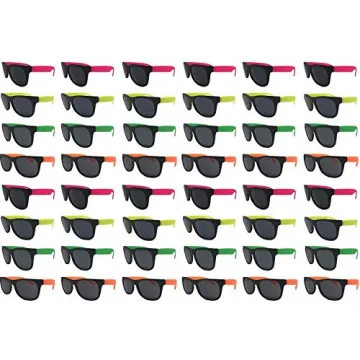 TheGag Neon Sunglasses Party Pack 48 Fun Colors for All