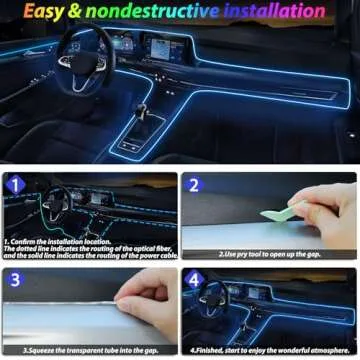 Fimker LED Strip Lights - App Controlled Interior Lights