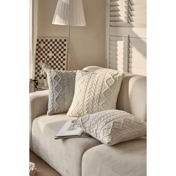 Cozy Decorative Knit Throw Pillow Cover for Home Decor