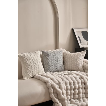 Cozy Decorative Knit Throw Pillow Cover for Home Decor