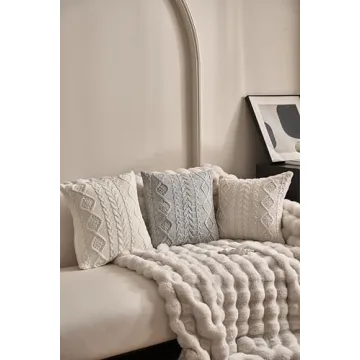 Cozy Decorative Knit Throw Pillow Cover for Home Decor