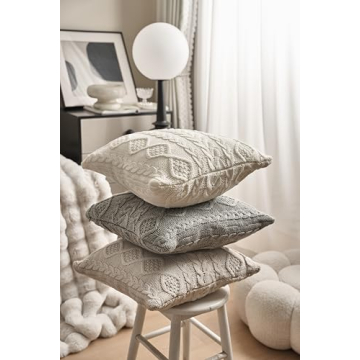 Cozy Decorative Knit Throw Pillow Cover for Home Decor