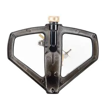 M PLUS Water Sprinkler, Heavy Duty Brass Impact Lawn Sprinkler with Metal Sled, Water Sprinkler Adjustable Angle and Distance, Watering Up to 41' Diameter Circle