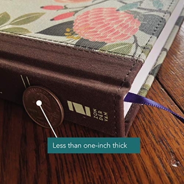 NIV Thinline Bible, Floral Cover, Comfort Print for Easy Reading