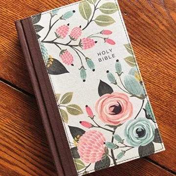 NIV Thinline Bible, Floral Cover, Comfort Print for Easy Reading