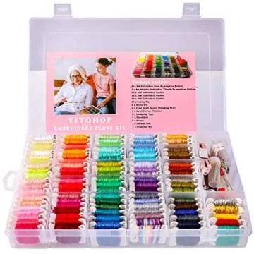 200pcs+ Embroidery Floss Kit for Creative Fun