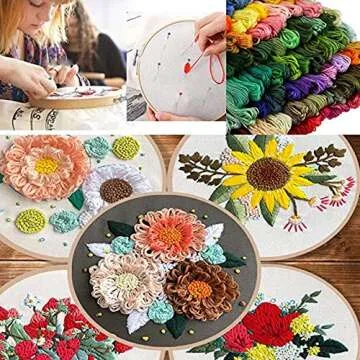 200pcs+ Embroidery Floss Kit for Creative Fun